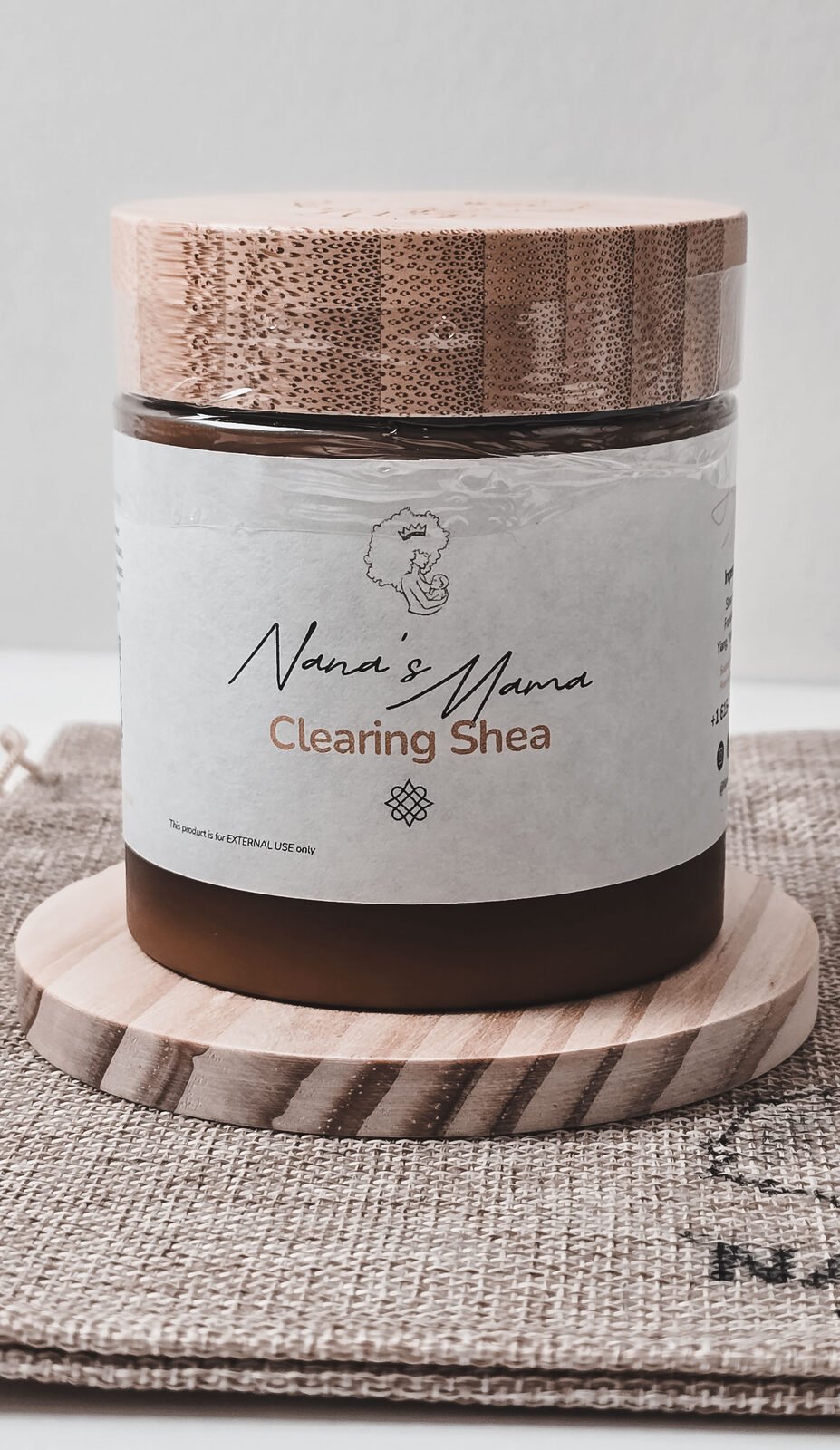 Clearing shea butter jar product detail