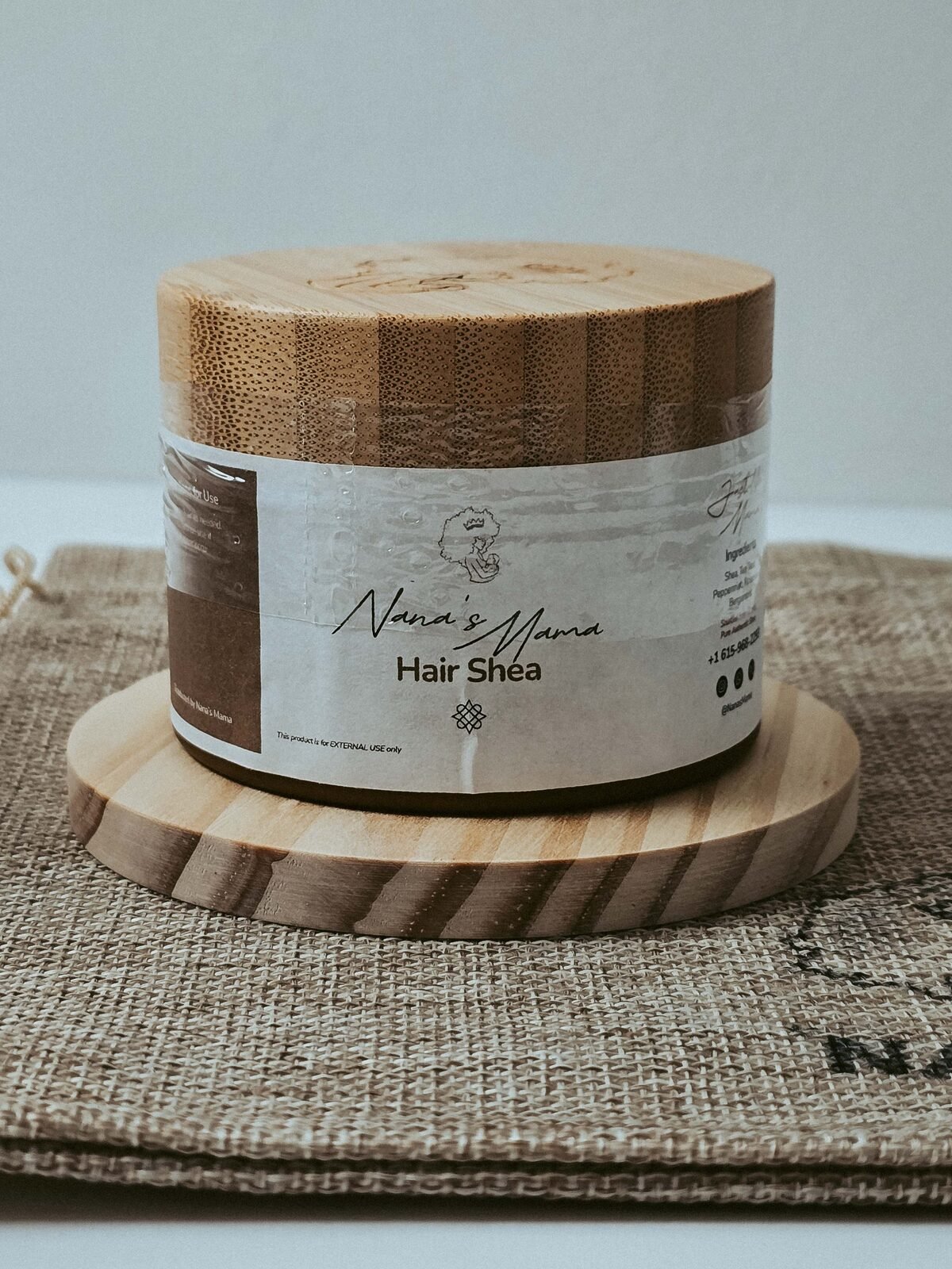 Clearing shea butter jar