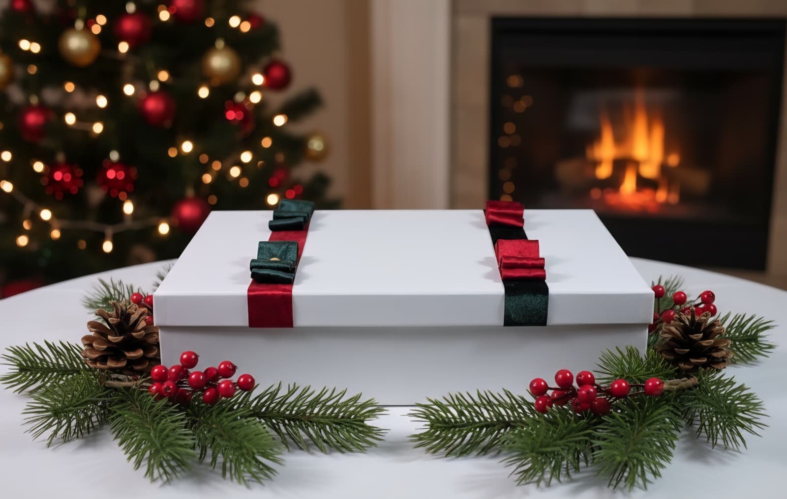 Fully custom Christmas gift box presentation