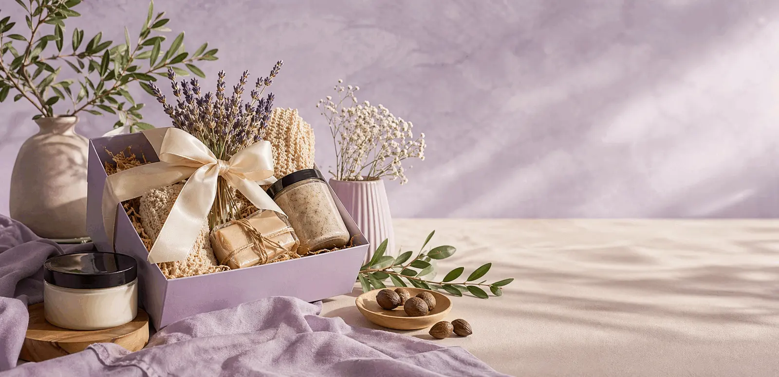 Gift arrangement with curated products